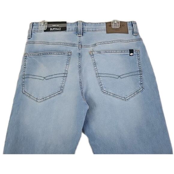 Buffalo David Bitton~Men's 30×30~ Blue Slim Stretch Jeans ASH-X Zip Fly $109 NWT - Picture 9 of 16